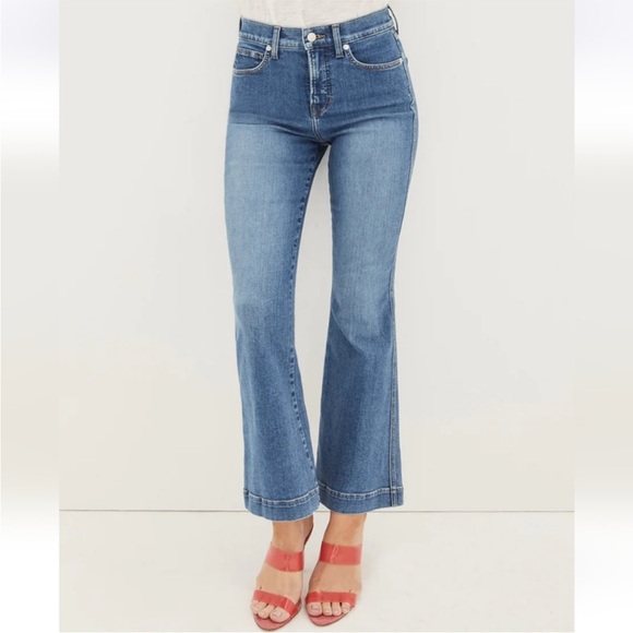 Veronica Beard Denim - NWT Veronica Beard Carson Ankle Flare High Rise Jean in Tide Down Size 28
